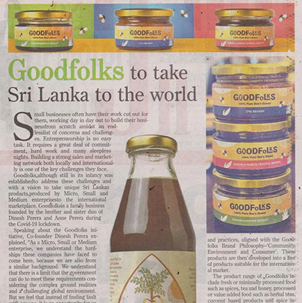 Goodfolks on Sri Lanka Daily News