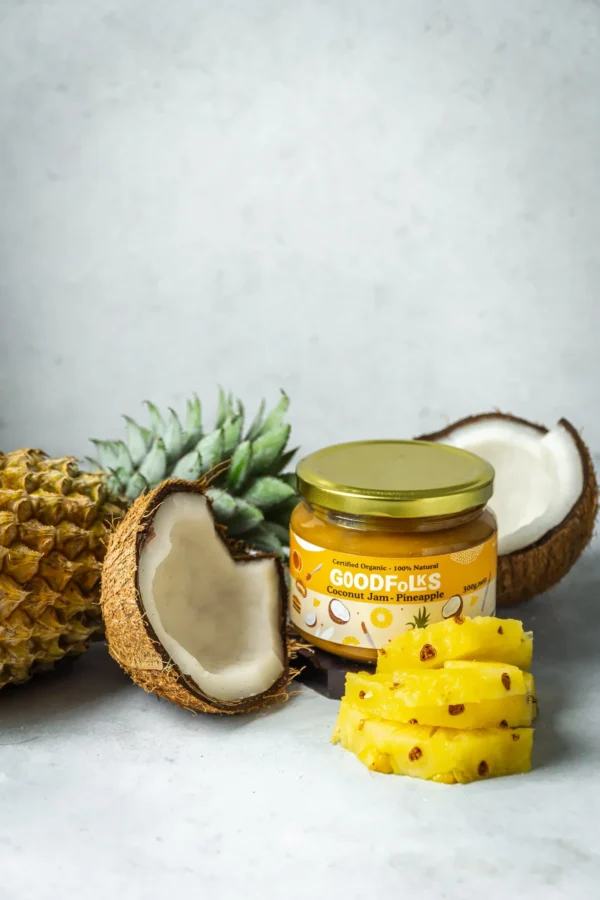 Certified-organic-vegan-and-gluten-free-coconut-Spread-with-pineapple-from-Goodfolks-Sri-Lanka