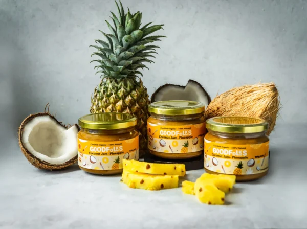 Certified-organic-vegan-and-gluten-free-coconut-jam-with-Pineapple-from-Goodfolks-Sri-Lanka