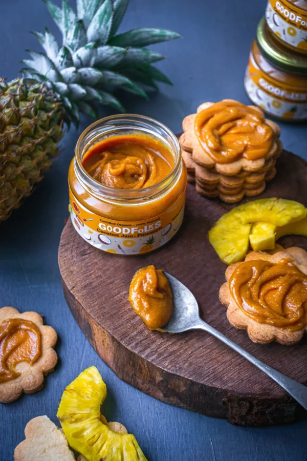 Certified-organic-vegan-and-gluten-free-coconut-spread-with-pineapple-from-Goodfolks-Sri-Lanka