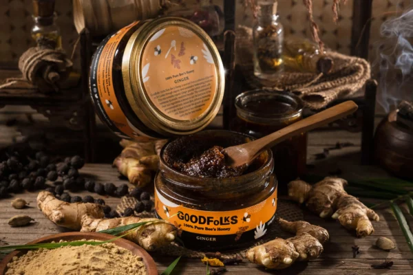 Pure Bee Honey with Ginger - Ayurveda Blend from Goodfolks Sri Lanka