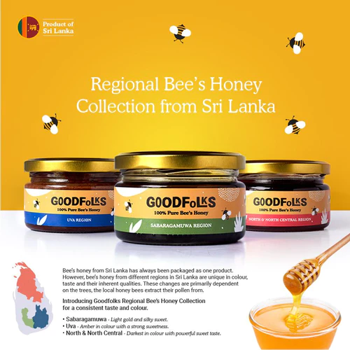 Sri Lankan Pure Bee Honey — Regional Collection from Goodfolks - goodfolks.shop