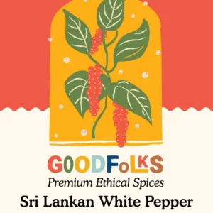 Goodfolks Organic White Pepper from Sri Lanka - Ceylon White Pepper