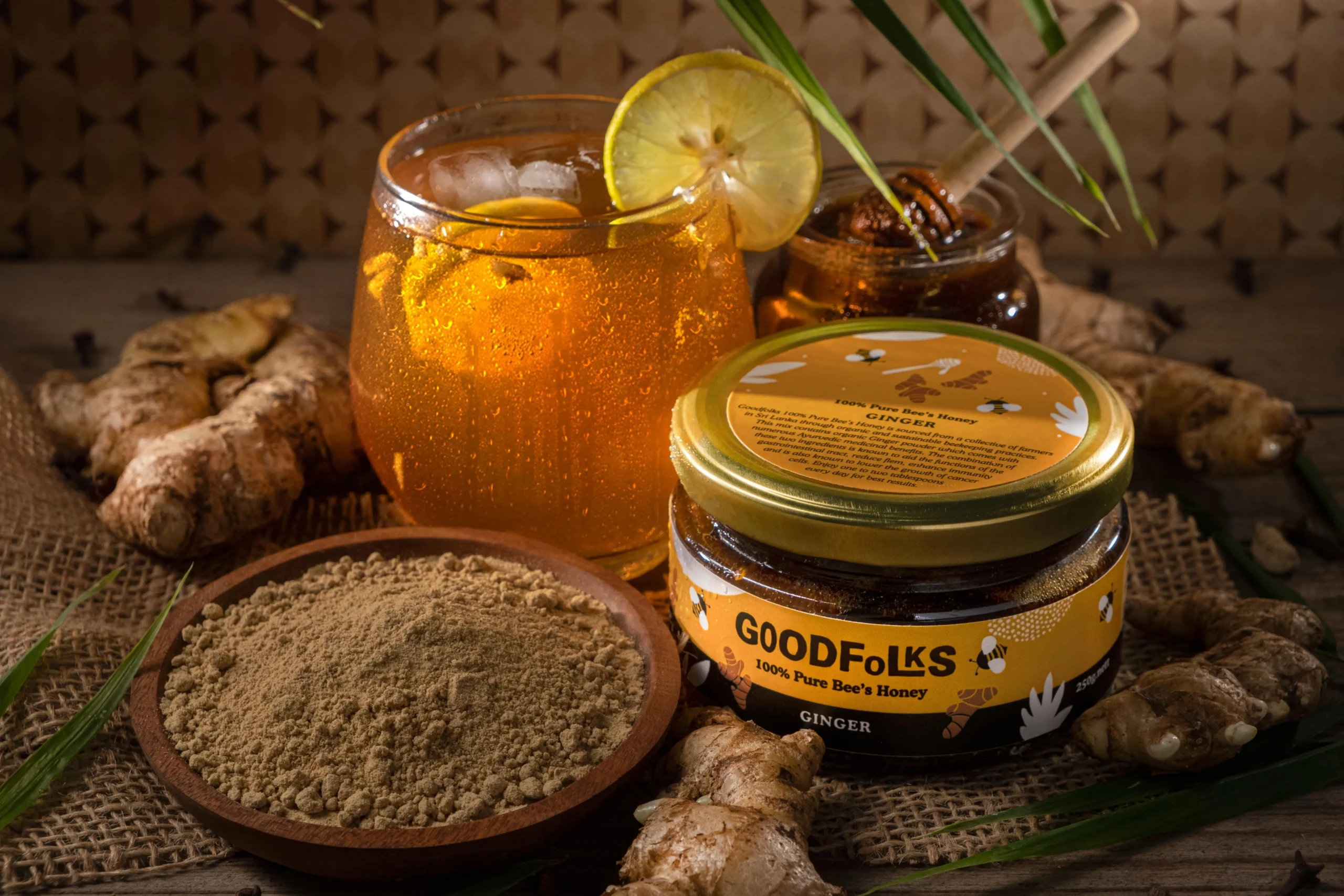 Goodfolks Sri Lankan bee honey blended with ginger